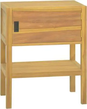 vidaXL Bathroom Cabinet 23.6"x15.7"x29.5" Solid Wood Teak
