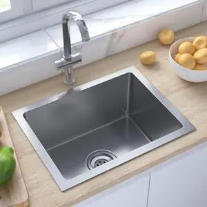 vidaXL Handmade Kitchen Sink Stainless Steel vidaXL Handmade Kitchen Sink Stainless Steel