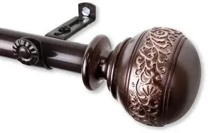 Caliendra Curtain Rod 3/4 inch dia. 120-170" - Cocoa