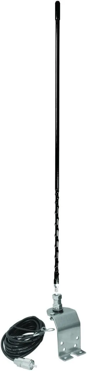 Accessories Unlimited AU420-B Four Foot Under Hood CB Antenna Kit (Black)