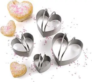 RSVP Biscuit Cutters - Heart Set Of 4