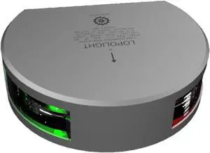 LOPOLIGHT COMBINED SIDELIGHT 2NM 2.5M CABLE SILVER HOUSING