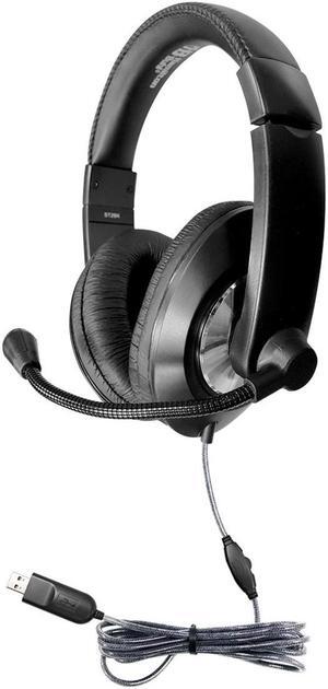 50 Pack of Smart-Trek Deluxe Stereo Headset with In-Line Volume Control and USB Plug, noise canceling mic