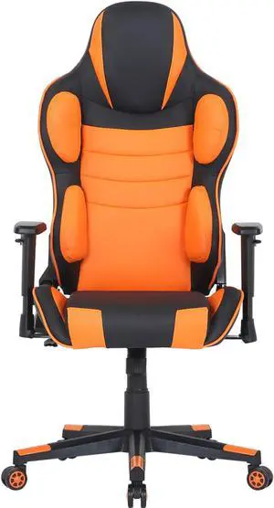 Hanover Commando Gas Lift 2-Tone Gaming Chair, Faux Leather, NO Cushions