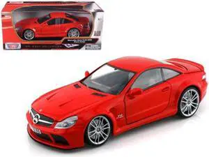 Mercedes SL65 AMG Black Series (R230) Red 1/18 Diecast Model Car by Motormax