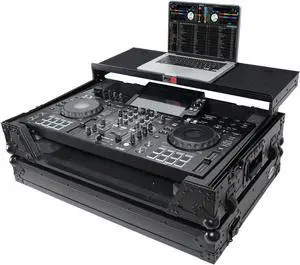 ATA Style DJ Controller Case for Pioneer XDJ-RX3 RX2 Case with Laptop Shelf and Wheels | Black Finish ATA Style DJ Controller Case for Pioneer XDJ-RX3 RX2 Case with Laptop Shelf and Wheels | Black Finish