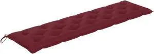 vidaXL Garden Bench Cushion Wine Red 78.7"x19.7"x 2.8" Fabric