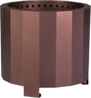 Titus Commercial Grade 19.5 inch Smokeless Outdoor Firepit, Natural Wood Burning Portable Fire Pit With Waterproof Cover, Bronze