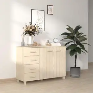 vidaXL Sideboard Honey Brown 44.5"x15.7"x31.5" Solid Wood Pine vidaXL Sideboard Honey Brown 44.5"x15.7"x31.5" Solid Wood Pine