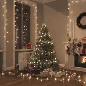 vidaXL LED String with 400 LEDs Warm White 131.2' PVC