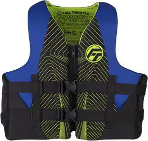 Full Throttle 142100-500-030-22 Adult Rapid-Dry Life Jacket - Small/Medium, Blue