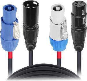 ProX XC-PWC14-XLR03 3' PowerCon/XLR Link High Performance Audio Cable