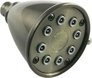 Kingston Brass K139A3 Victorian Jet Spray Shower Head, Antique Brass