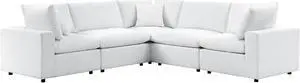 Commix 5-Piece Sunbrella Outdoor Patio Sectional Sofa