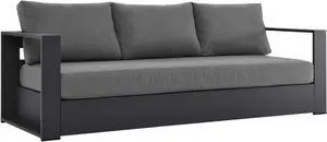 Tahoe Outdoor Patio Powder-Coated Aluminum Sofa