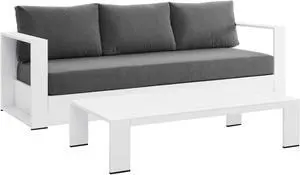 Tahoe Outdoor Patio Powder-Coated Aluminum 2-Piece Set