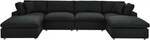 Commix Down Filled Overstuffed 6-Piece Sectional Sofa Commix Down Filled Overstuffed 6-Piece Sectional Sofa