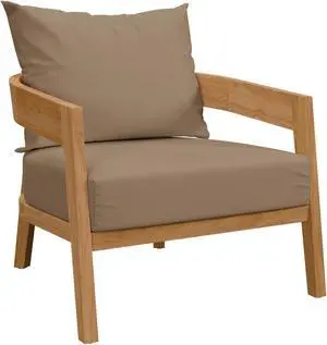 Brisbane Teak Wood Outdoor Patio Armchair