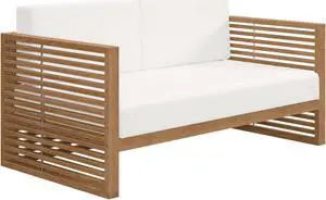 Carlsbad Teak Wood Outdoor Patio Loveseat
