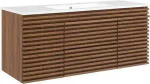 Render 48" Wall-Mount Bathroom Vanity