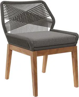 Wellspring Outdoor Patio Teak Wood Dining Chair