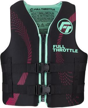 Full Throttle 142100-505-030-22 Adult Rapid-Dry Life Jacket - Small/Medium, Aqua