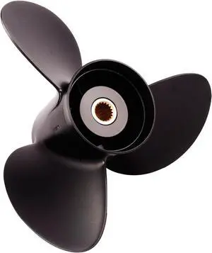 Solas 8611-155-13 Amita 3 Aluminum 3-Blade Propeller - RH, 15.5" Diameter x 13" Pitch x 19-Spline