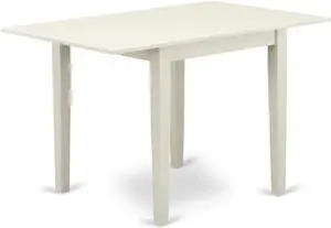 NDT-LWH-T Norden Rectangular Table 30"X48" With 2 Drop Leaves In Linen White Finish NDT-LWH-T Norden Rectangular Table 30"X48" With 2 Drop Leaves In Linen White Finish