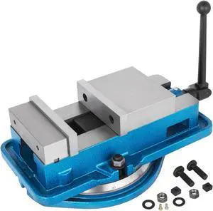 VEVOR 6" Milling Machine Lockdown Vise Swivel Base Drilling Acme Screws Hardened Metal
