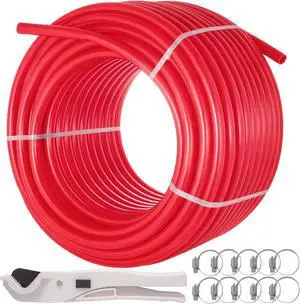 VEVOR 1" x 300ft PEX Tubing for Htg/Plbg/Potable Water Red