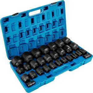 VEVOR Impact Sockets Set 3/4 Inch Drive 29 Pcs 3/4 Inch - 2-1/2 Inch 6-point Set