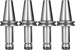 VEVOR 4pcs Cat40 Er16 100mm 4" Collet Chuck Tool Holder Balanced G2.5 20000rpm