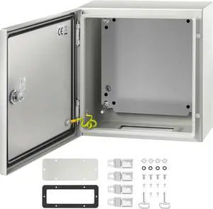 VEVOR Steel Electrical Box Electrical Enclosure Box 12x12x6'' Carbon Steel Ip65