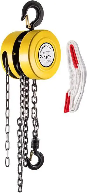 VEVOR 1 Ton Chain Puller Block Fall Chain Lift Hoist Hand Tools Chain With Hook