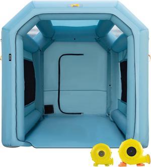 VEVOR Inflatable Spray Booth Car Paint Tent 13x8x8.2ft Filter System 2 Blowers
