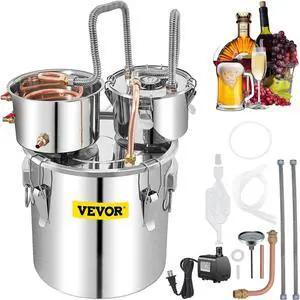 VEVOR Moonshine Still Water Distiller 13.2gal/50l W/ Thumper Keg & Pump