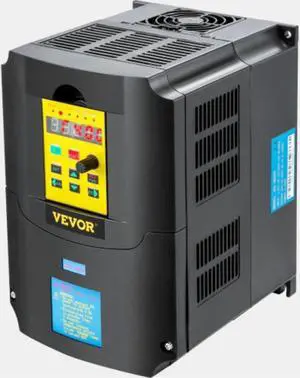 VEVOR Variable Frequency Drive, AC 220V Input 4KW Variable Frequency CNC Drive Inverter Converter, VFD 5.5HP 1 or 3 Phase Input, 3 Phase Output, CNC Motor Inverter Converter for Motor Speed Control