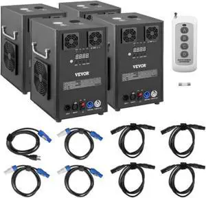 VEVOR 700W 2pcs Large Stage Equipment Special Effect Machine, Smart DMX Control Stage Equipment Showing Machine, Stage Lighting Effect Machine with Wireless Remote Control for Musical Show, Wedding