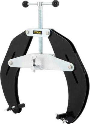 VEVOR Pipe Clamp, 5 to 12 in, High Strength Ultra Clamp with Quick Acting Screws, Steel Pipe Alignment Tool with Lightweight Design, Black