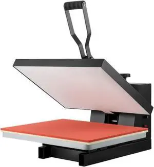 VEVOR Heat Press 16x20, 1700W Power Heat Press Machine, Fast Heating, High Pressure Heat Press Machine for T-Shirt, Digital Industrial Sublimation Printer for Heat Transfer Vinyl, Easy to Use, Black