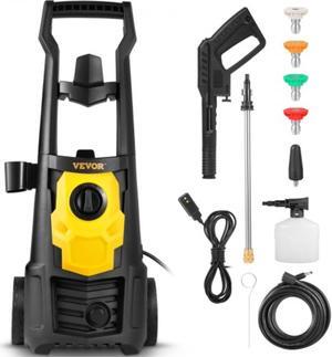 VEVOR Electric Pressure Washer, 2000 PSI, Max. 1.76 GPM Power Washer w/ 30 ft Hose, 5 Quick Connect Nozzles, Foam Cannon, Portable to Clean Patios, Cars, Fences, Driveways, ETL Listed
