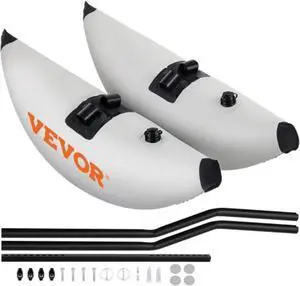 VEVOR Kayak Outrigger Stabilizers, 2 PCS, PVC Inflatable Outrigger Float with Sidekick Arms Rod, Standing Float Stabilizer System Kit for Kayaks, Canoes, Fishing Boats