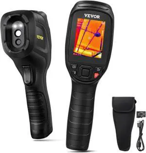 VEVOR Thermal Imaging Camera, 240x180 IR Resolution with 2MP Visual Camera, 20Hz Refresh Rate Infrared Camera with -4~1022 Temperature Range, 64G Built-in SD Card and Rechargeable Li-ion Battery