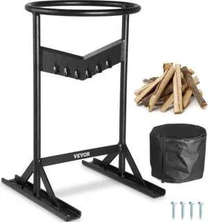 VEVOR Firewood Kindling Splitter, 9''x17'' XL Wood Splitter, Unique V-Shaped Finger-Safety Blade, Manual Log Splitter for Wood Splitting, Heavy Duty Strong Steel Structure & Stability, Log Splitter