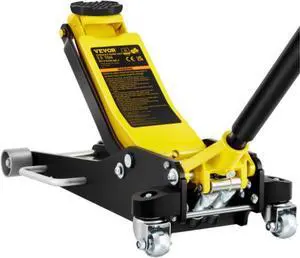 VEVOR Floor Jack, 2.5 Ton Low Profile Floor Jack, Aluminum and Steel Racing Floor Jack with Dual Pistons Quick Lift Pump, Floor Jack Lifting Range 3-3/4"-18-7/10"