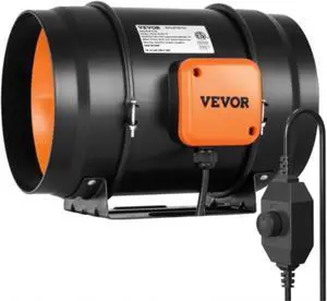 VEVOR 8 Inch Inline Duct Fan HVAC Exhaust Blower Kit AC Variable Speed Control