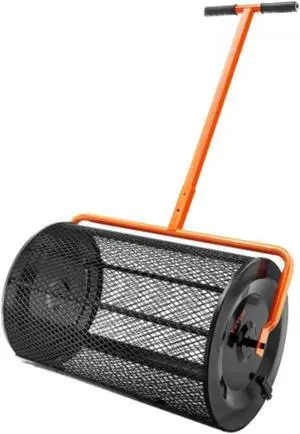 VEVOR Compost Spreader Peat Moss Spreader 24 inch Wide 24.4-26.4" Height Adjustable Lawn & Garden Spreaders Compost, Top Soil, Mulch - Durable Lightweight Multi-Purpose Yard Care Equipment