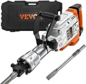 VEVOR Demolition Jack Hammer Concrete Breaker 3500W Electric Hammer 2 Chisel Bits
