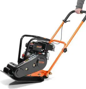 VEVOR Plate Compactor, 2.8 HP 78.5CC Gas Engine 5,250 VPM, 1,920 lbs Force Vibratory Compaction Tamper with 18.7 x 11.8 inch Plate for Walkways, Patios, Asphalts, Paver Landscaping