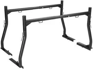 VEVOR Truck Rack, 46-71inch Extendable Truck Ladder Rack, 800 lbs Capacity Steel Ladder Rack for Truck with Non-Drilling J-bolts, Heavy Duty Truck Bed Rack for Kayak, Surfboard, Lumber, Ladder